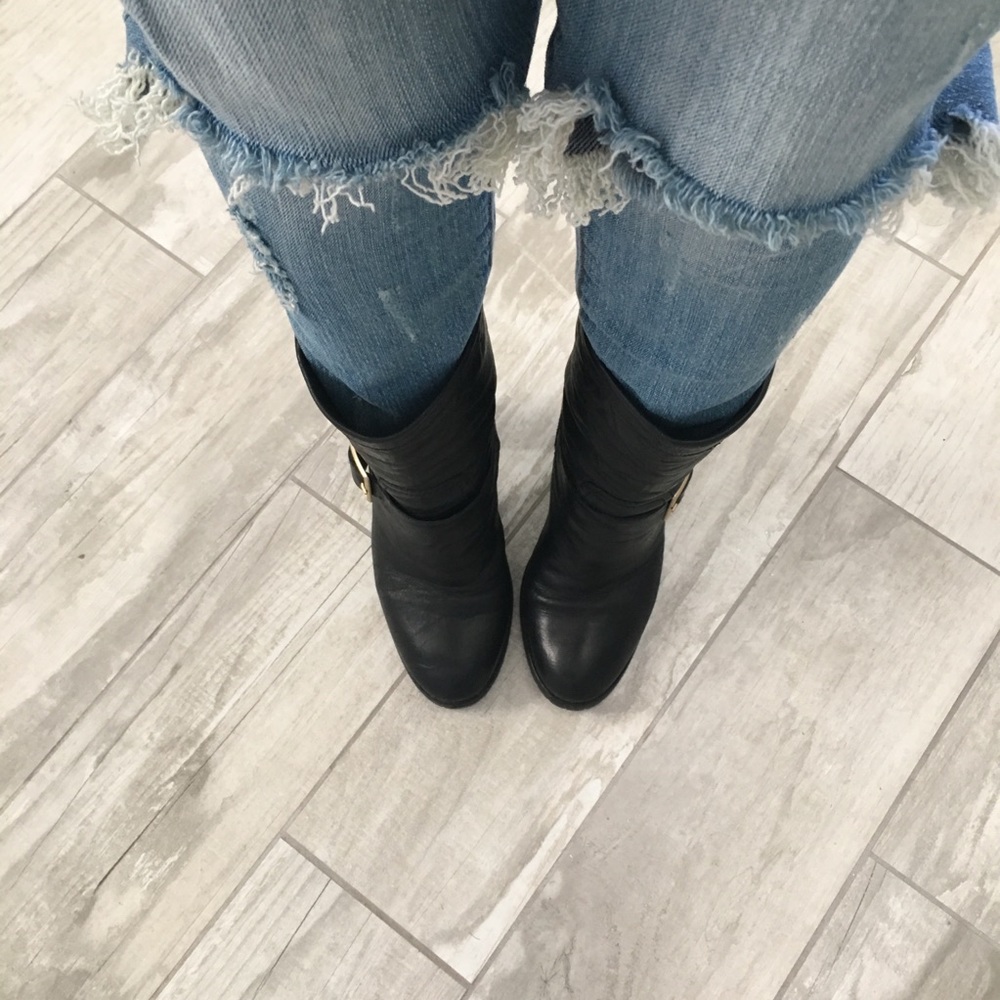 Authentic Jimmy Choo Motorcycle Biker Boots - Picture 6 of 8